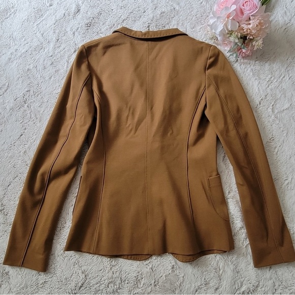 Les Copains Blazer in Cafe Brown with Hidden Single Button & Two Pockets - Picture 6 of 10